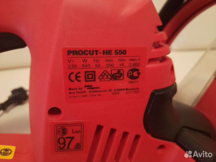 Кусторез электрический ikra