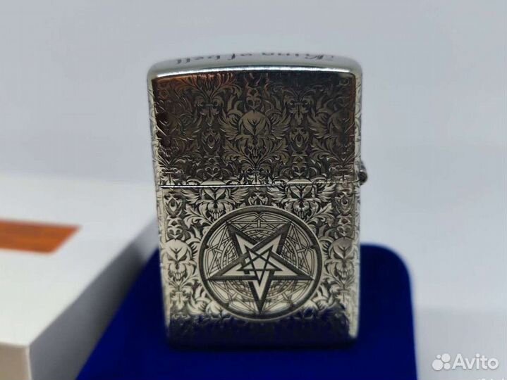 King of hell зажигалка zippo armor sterling diy