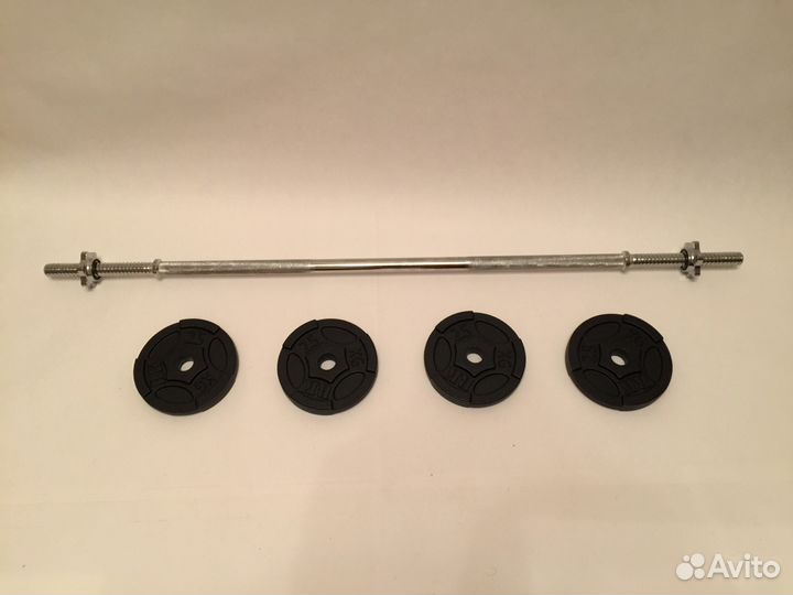 Комплект №299 (штанга прямая+набор дисков) Рекорд