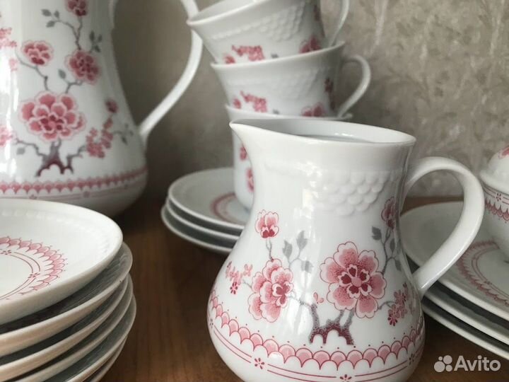 Фарфоровый чайный сервиз гдр