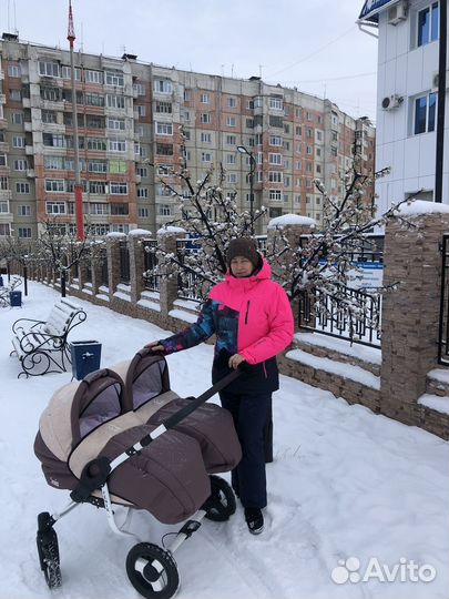 Коляска 2в1 для двойни или погодок Fenix