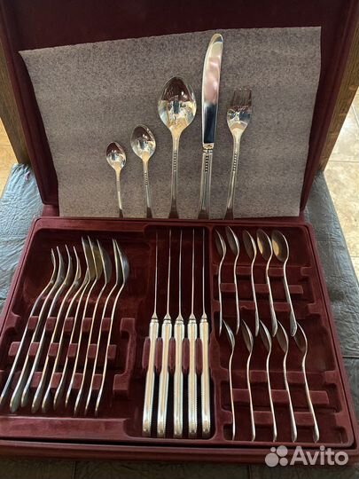 Столовый набор мельхиор