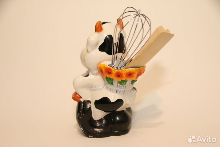 Держатель для столовых приборов в виде коровы, нов