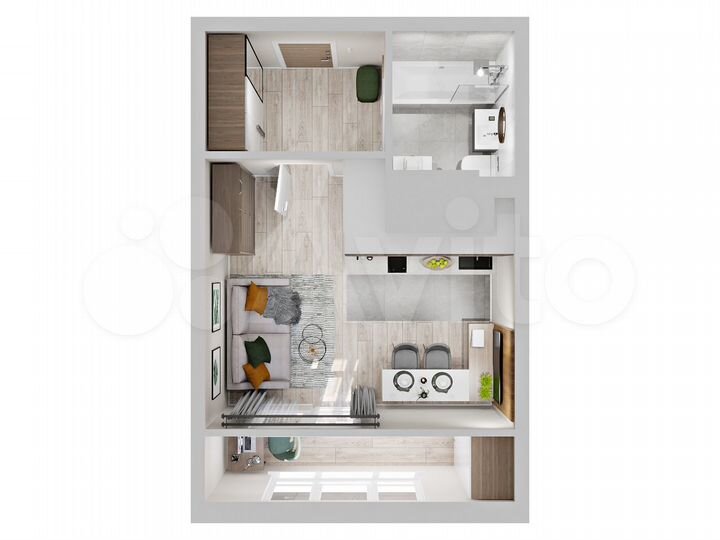 Квартира-студия, 26,5 м², 5/24 эт.