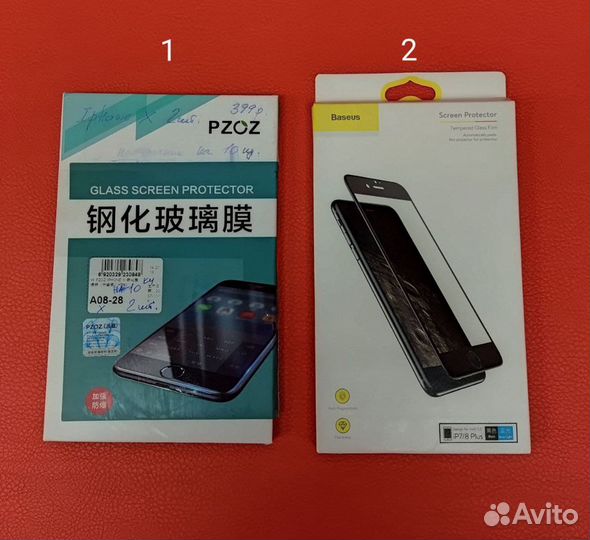 Защитное стекло на iPhone 7/8 и Х/Xs