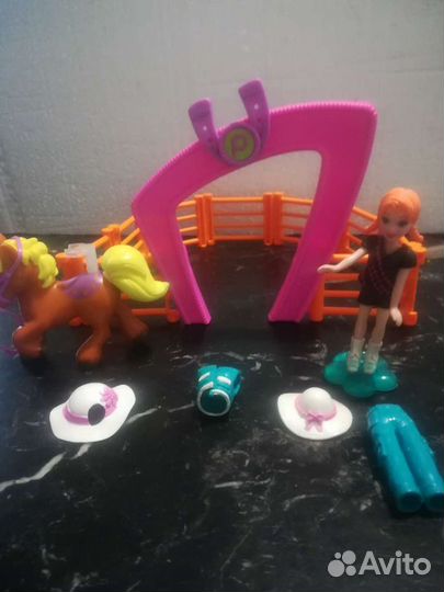 Polly pocket наездница с лошадкой