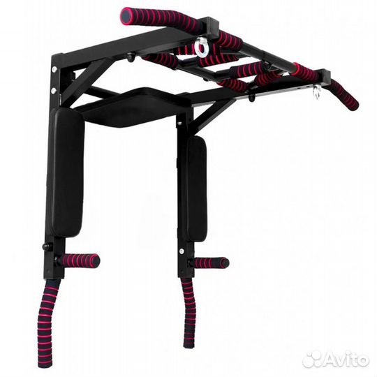 Турник + Брусья + Пресс 3в1 Мультихв Черный+Черный