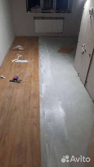 Укладка ламината,линолеума, кварц-винила