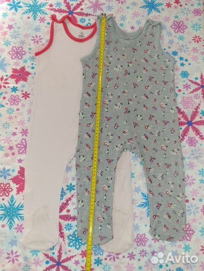 Ползунки одежда на девочку новые и б.у