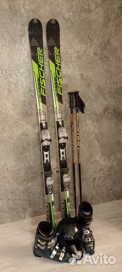 Горные лыжи взрослые комплект