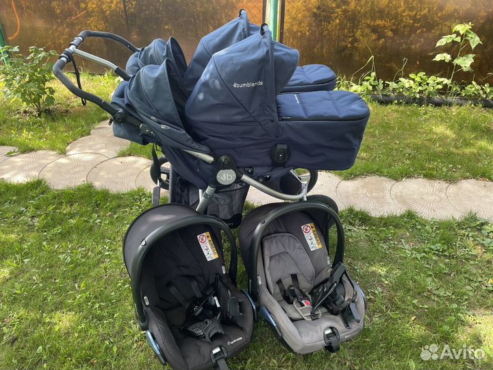 Коляска для двойни Bumbleride Indie Twin 3 в 1