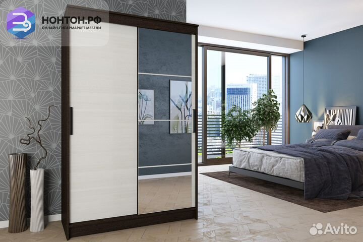 Шкаф-купе Элегант 4 венге / лоредо