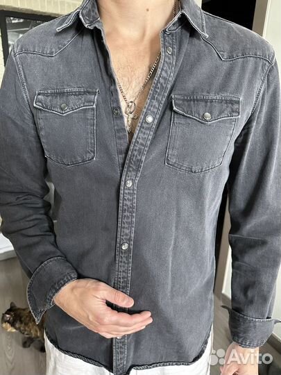 Рубашка джинсовая мужская