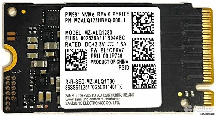 Диск SSD m2 PCI-E nvme 2242 короткий 128 gb 256 gb