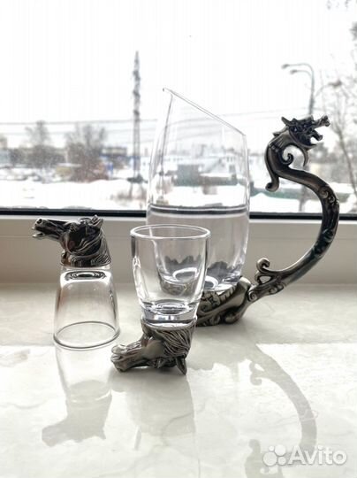 Набор из 6 стопок перевертышей и графин