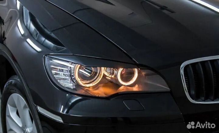 Реснички на фары BMW X6 E71 07-14