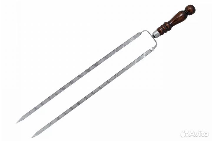 Шампур вилка 40 см ширина 12 мм