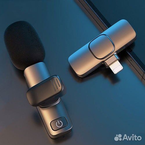 Петличный беспроводной микрофон для iPhone Android