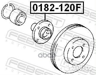 Ступица 0182-120F 0182-120F Febest