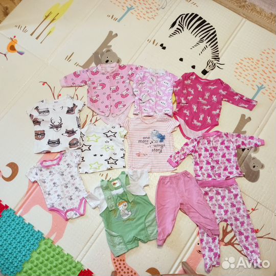 Вещи пакетом на девочку 68-74