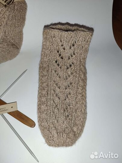 Носки ручной вязки шерстяные