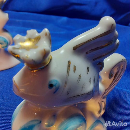 Фарфоровая статуэтка Золотая Рыбка Сысерть СССР