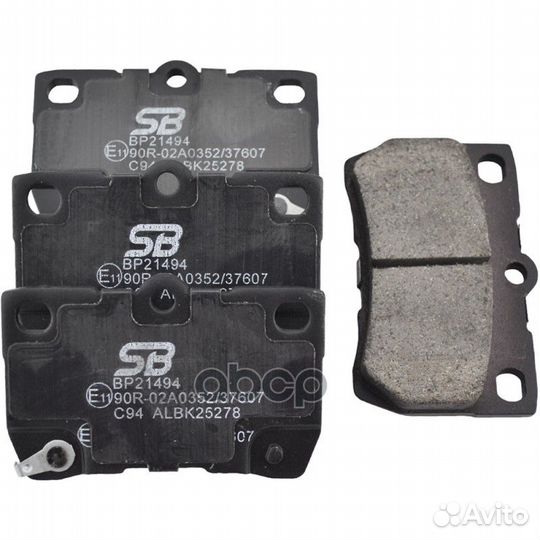 Колодки тормозные дисковые зад BP21494 SB N