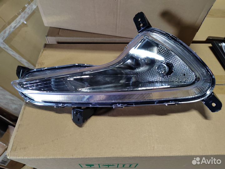 Противотуманные фары hyundai solaris 14-17 лев /пр