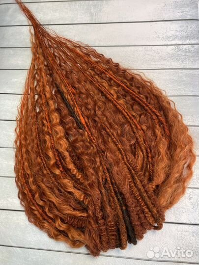 Де дреды локоны push up, гладкие софт дреды