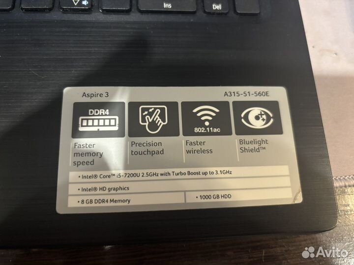 Acer aspire 3 a315 51 560e