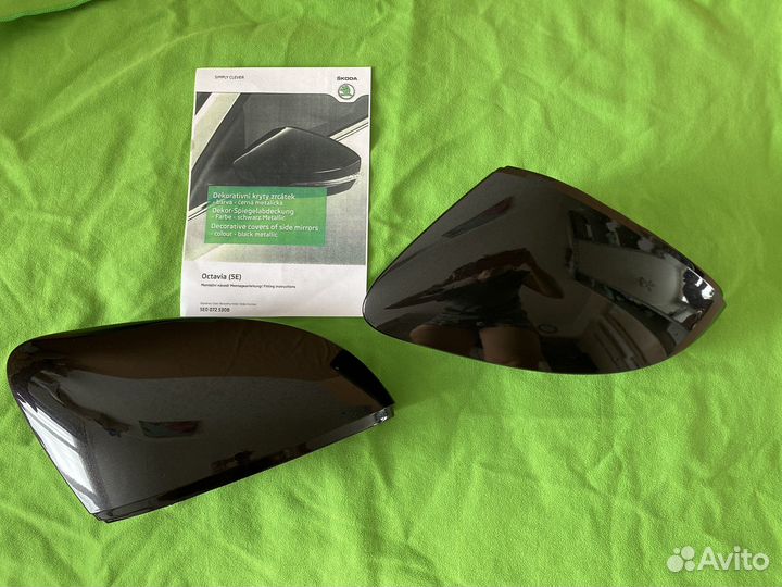 Накладки на зеркала skoda octavia а7