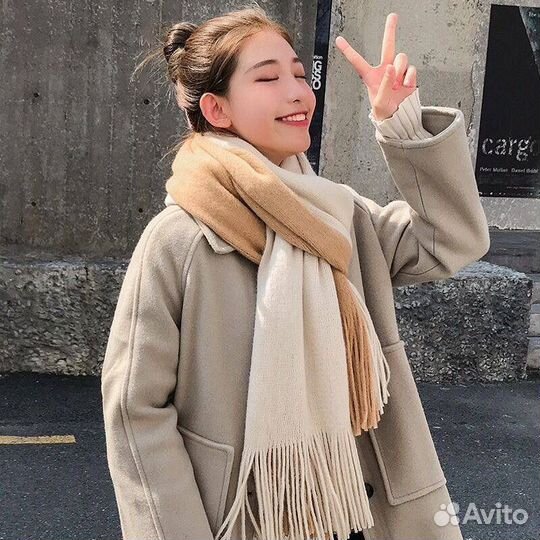 Шарф женский палантин в корейском стиле