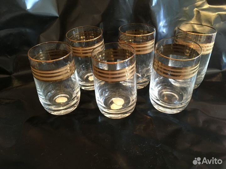 Стаканы хрусталь стекло Богемия Калининский СССР
