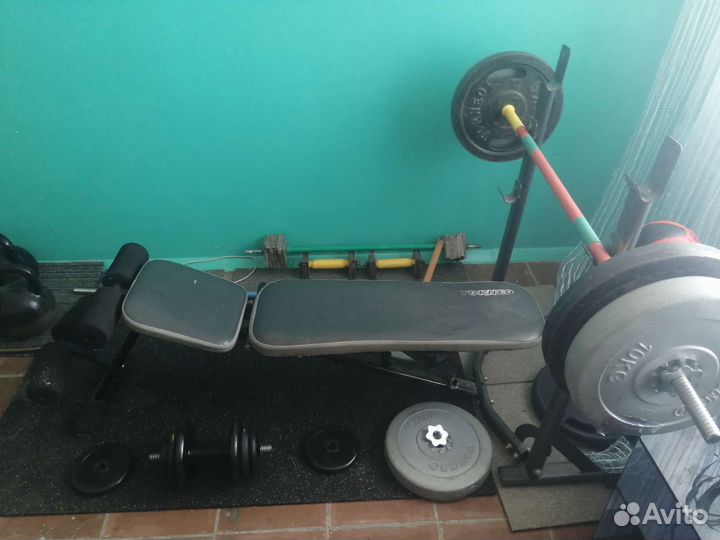 Штанга гриф блины бу, гантели, турник, скамья