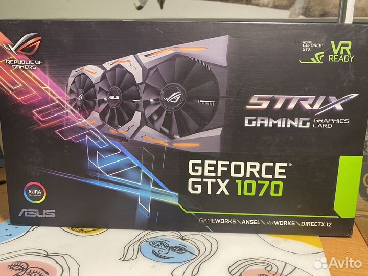 Видеокарта Gigabyte GTX 1070 8gb