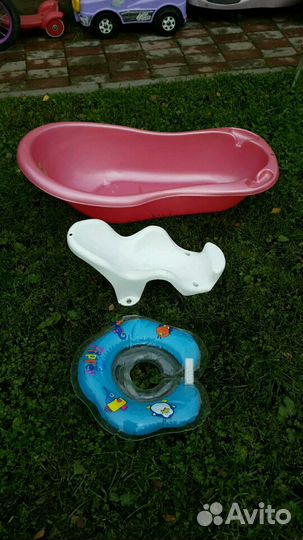 Детская ваночка с кругом и горкой