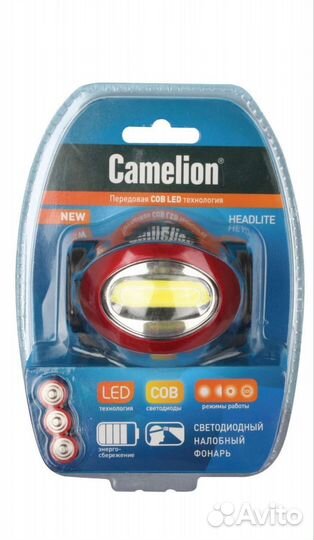 Налобный фонарь camelion LED5382, 100lm, 3Вт