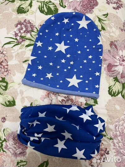 Комплект шапка и шарф снуд