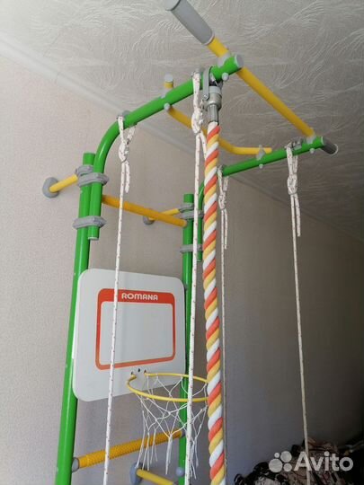 Детская шведская стенка romana + щит + мат
