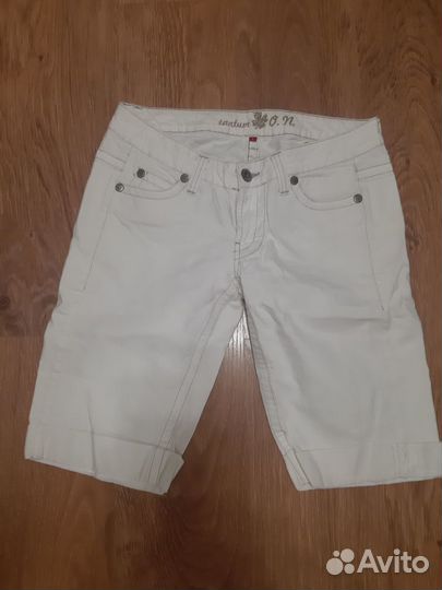 Шорты джинсовые женские белые