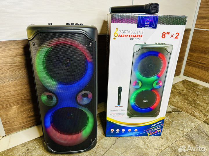 Колонка караоке Bluetooth большая RX-8253