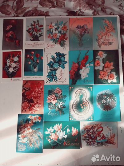 Открытки СССР поздравительные к разным датам 60 ш