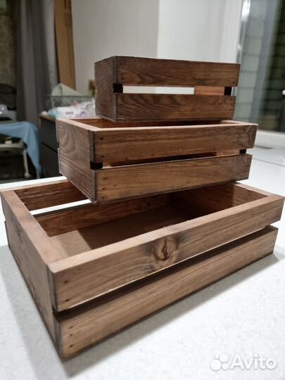 Набор ящиков деревянных