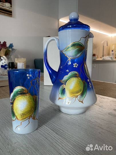 Набор стеклянный графин и 6 стаканов