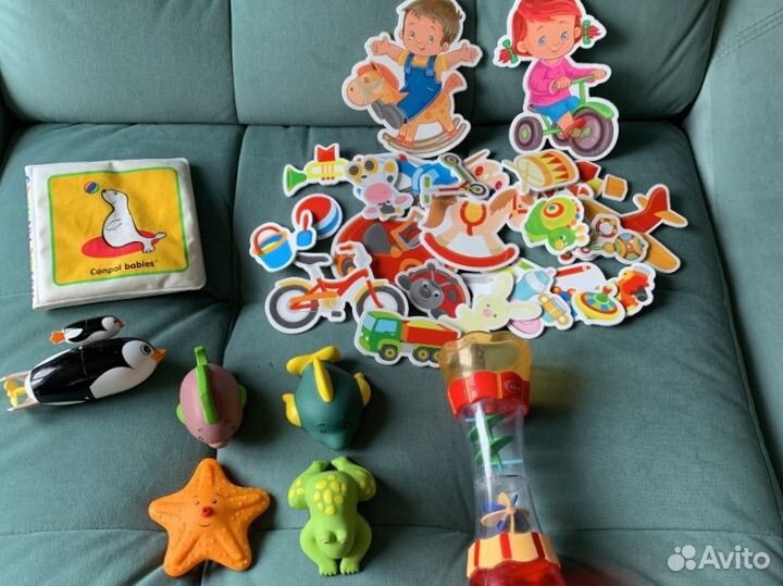 Игрушки для купания в ванной пакетом