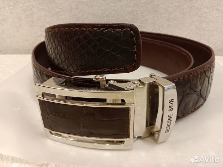 Ремень мужской кожа крокодила