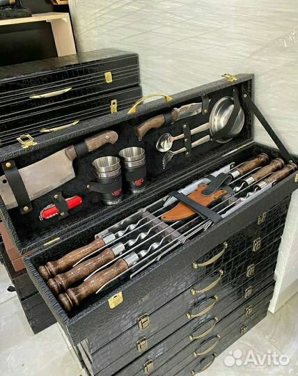 Шашлычный набор подарочный набор шампуров