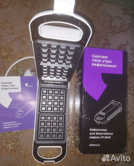 Электровафельница kitfort1643