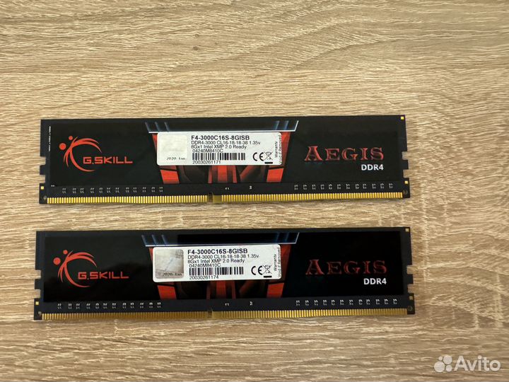 G.Skill Aegis DDR4 16gb 3000MHz (2x8GB)