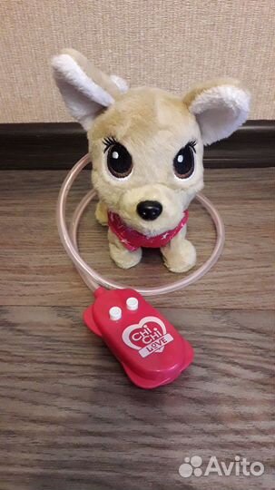 Интерактивная собака чи чи лав на поводке